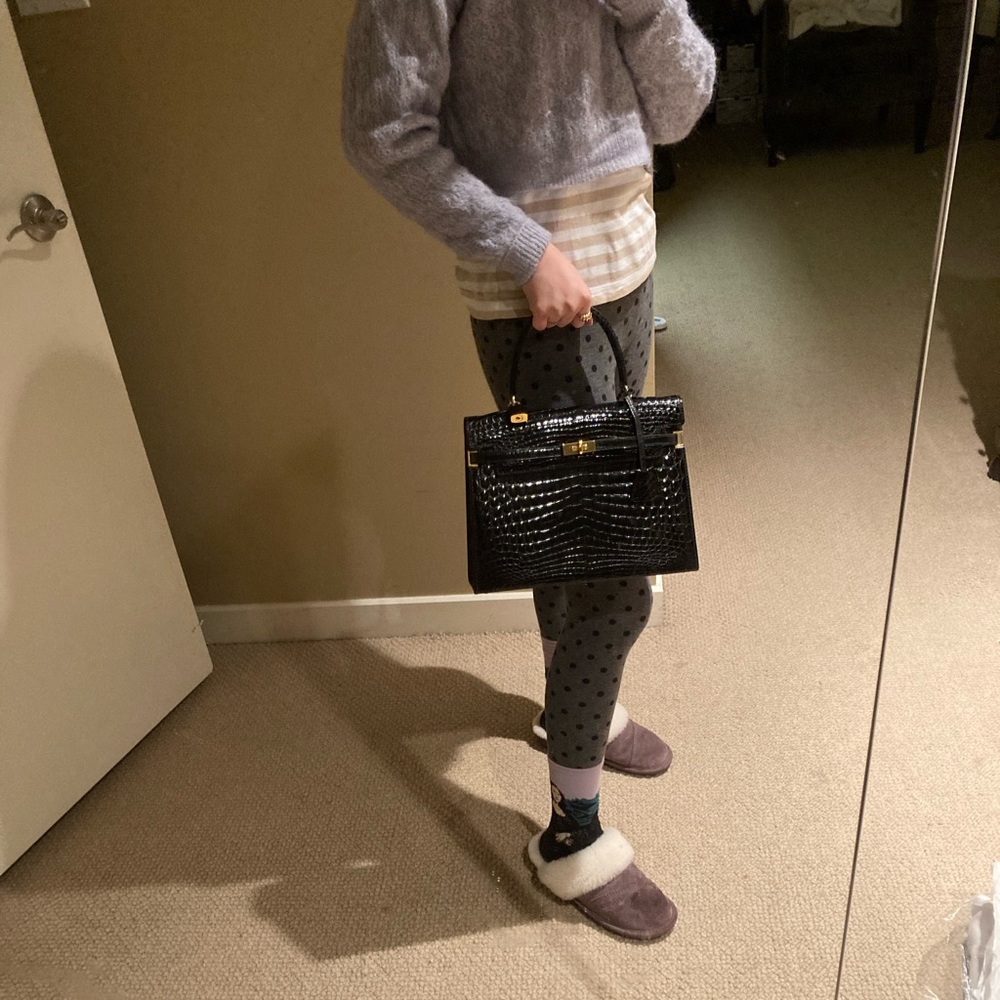 Morabito kelly crocodile bag